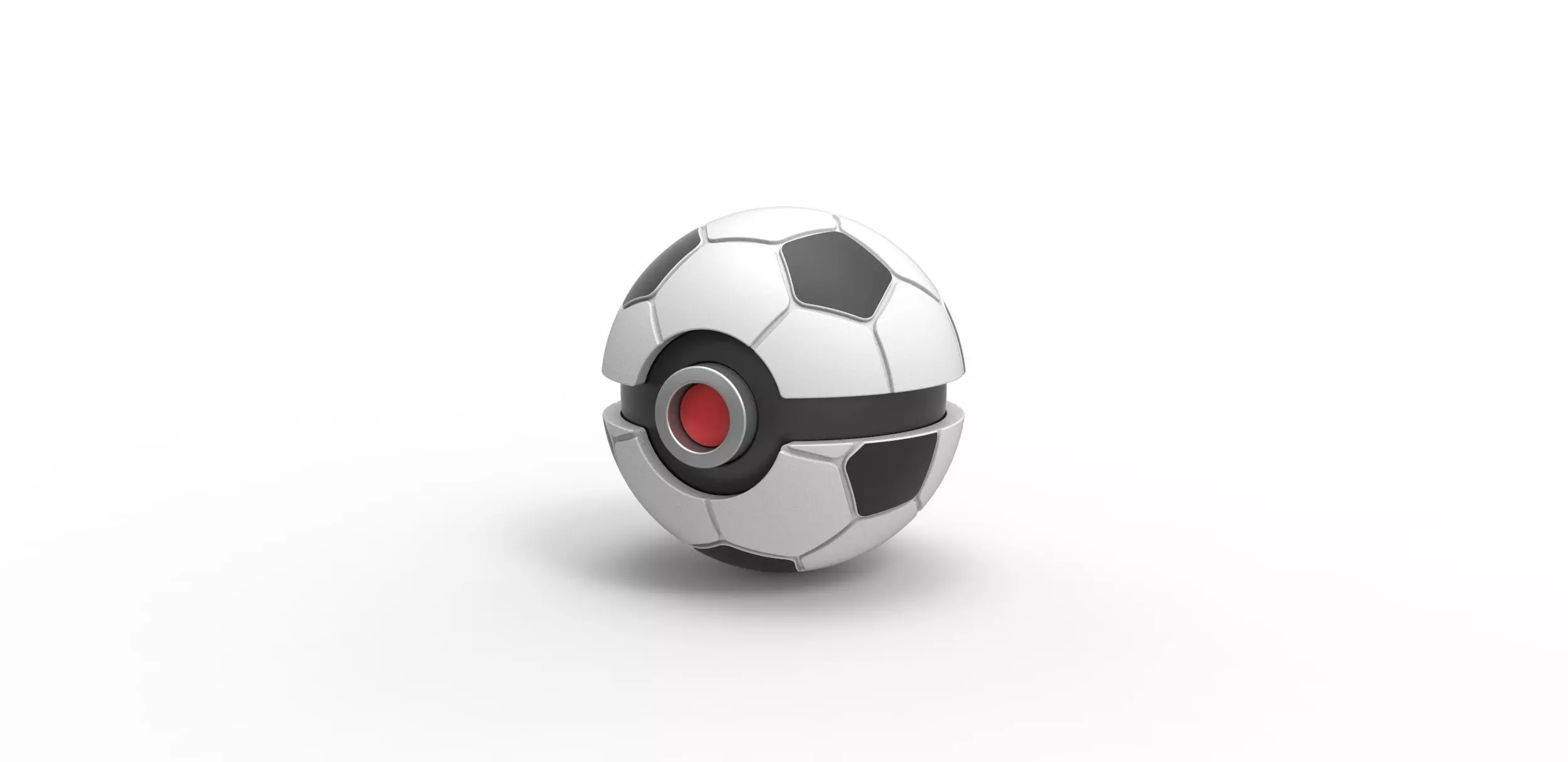 Soccer ball style orb 3D print model_0