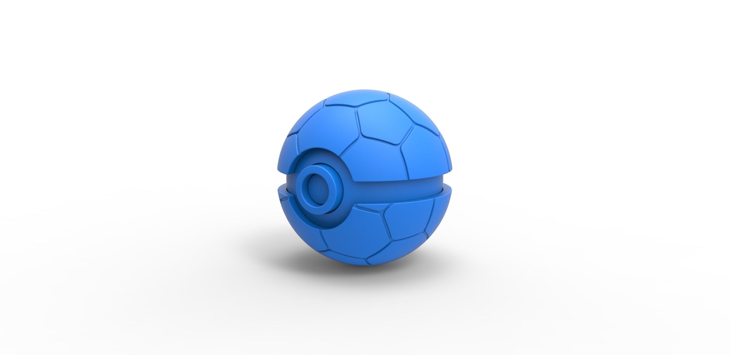 Soccer ball style orb 3D print model_9