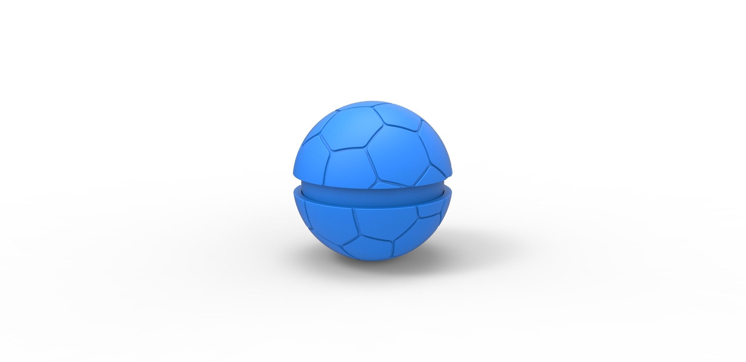 Soccer ball style orb 3D print model_16