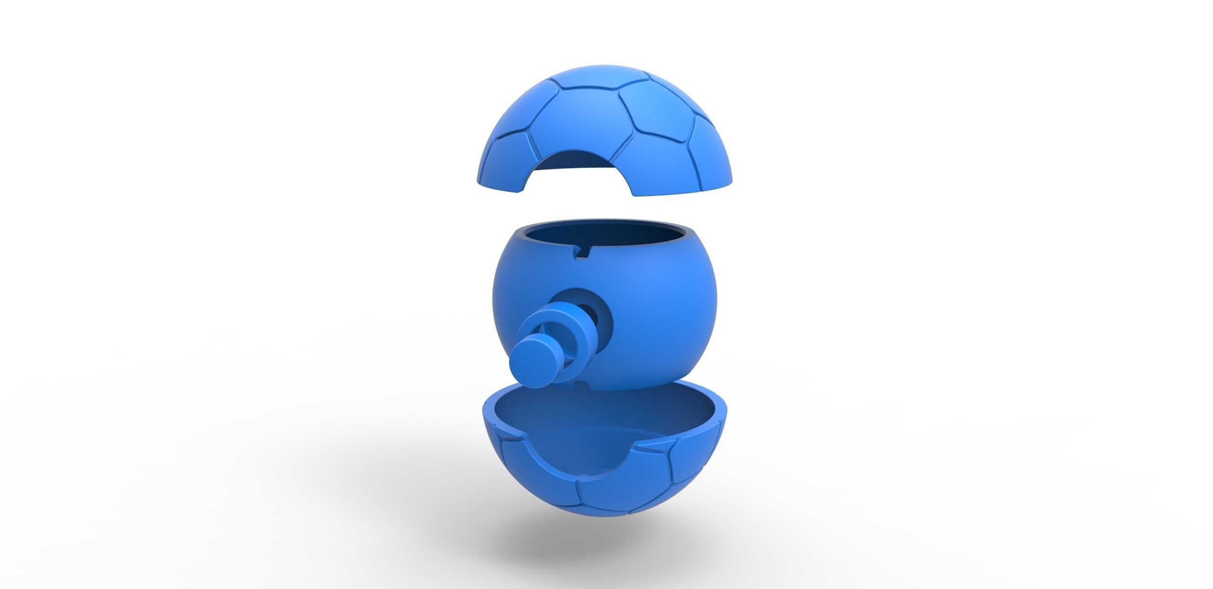 Soccer ball style orb 3D print model_20