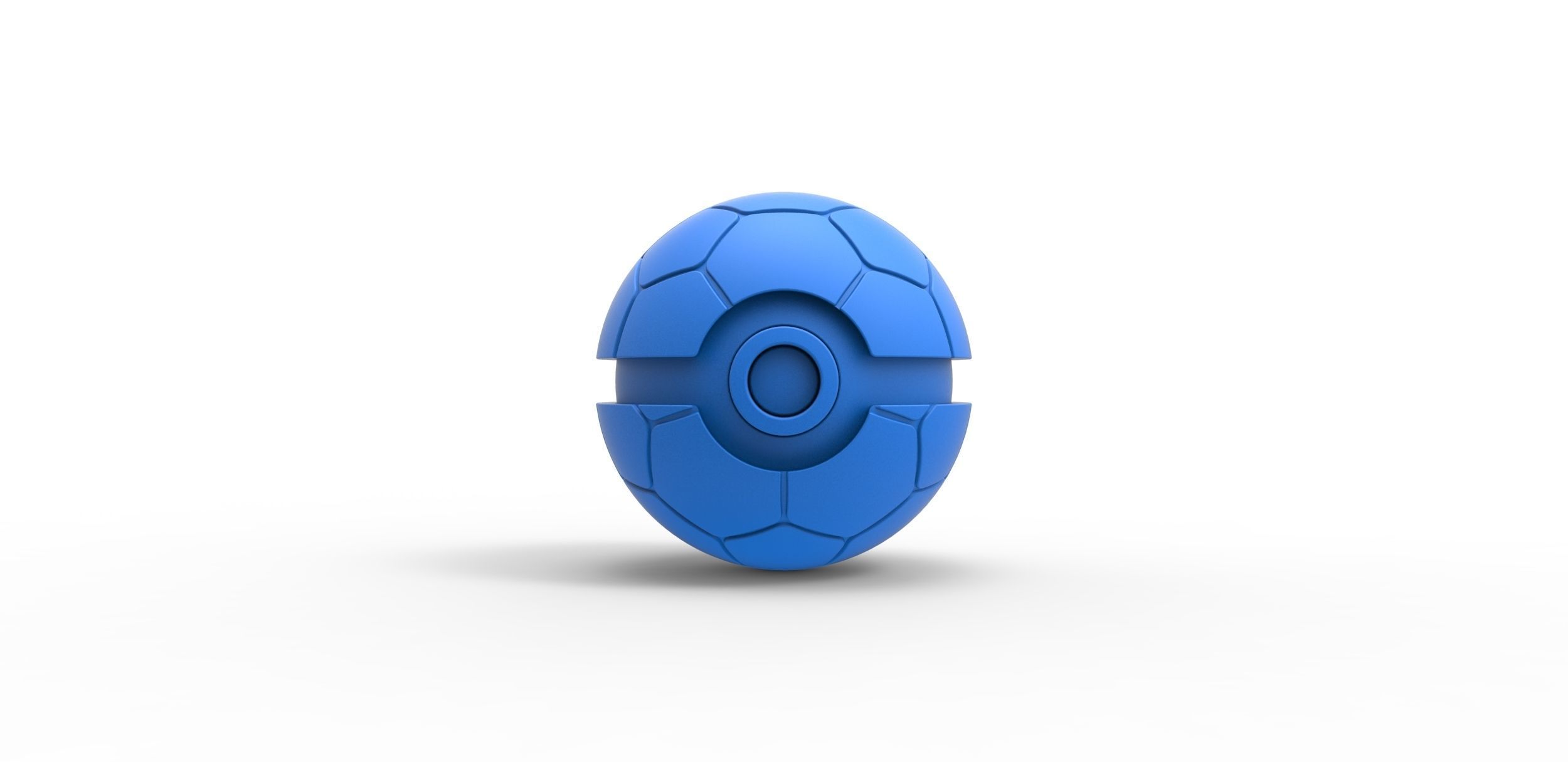 Soccer ball style orb 3D print model_11