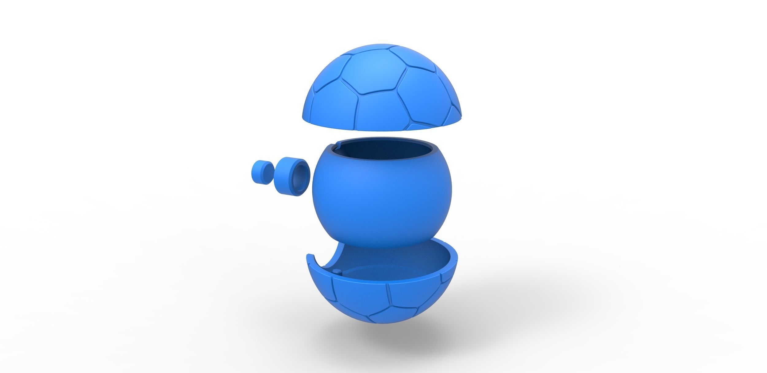 Soccer ball style orb 3D print model_22