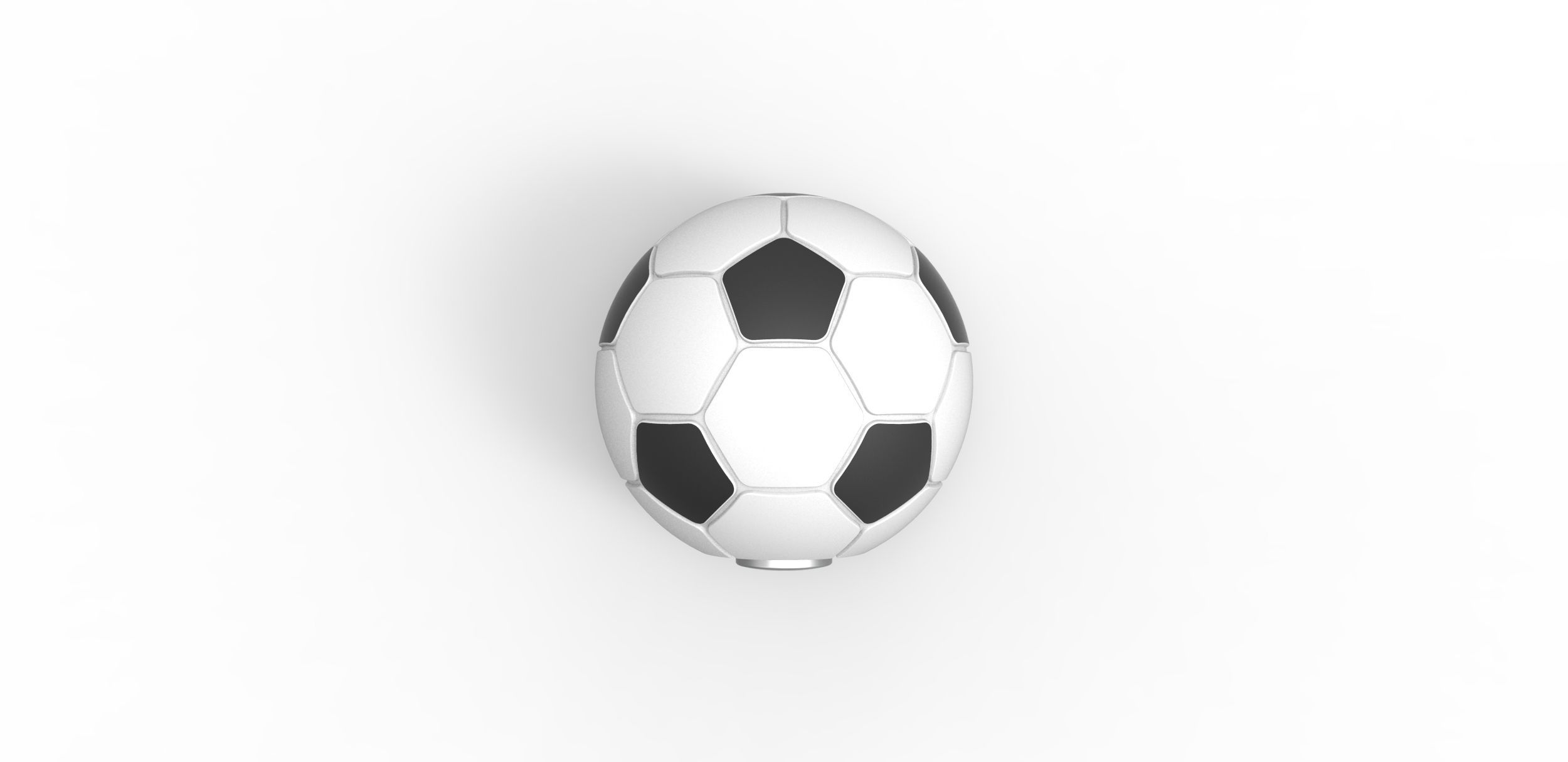 Soccer ball style orb 3D print model_4