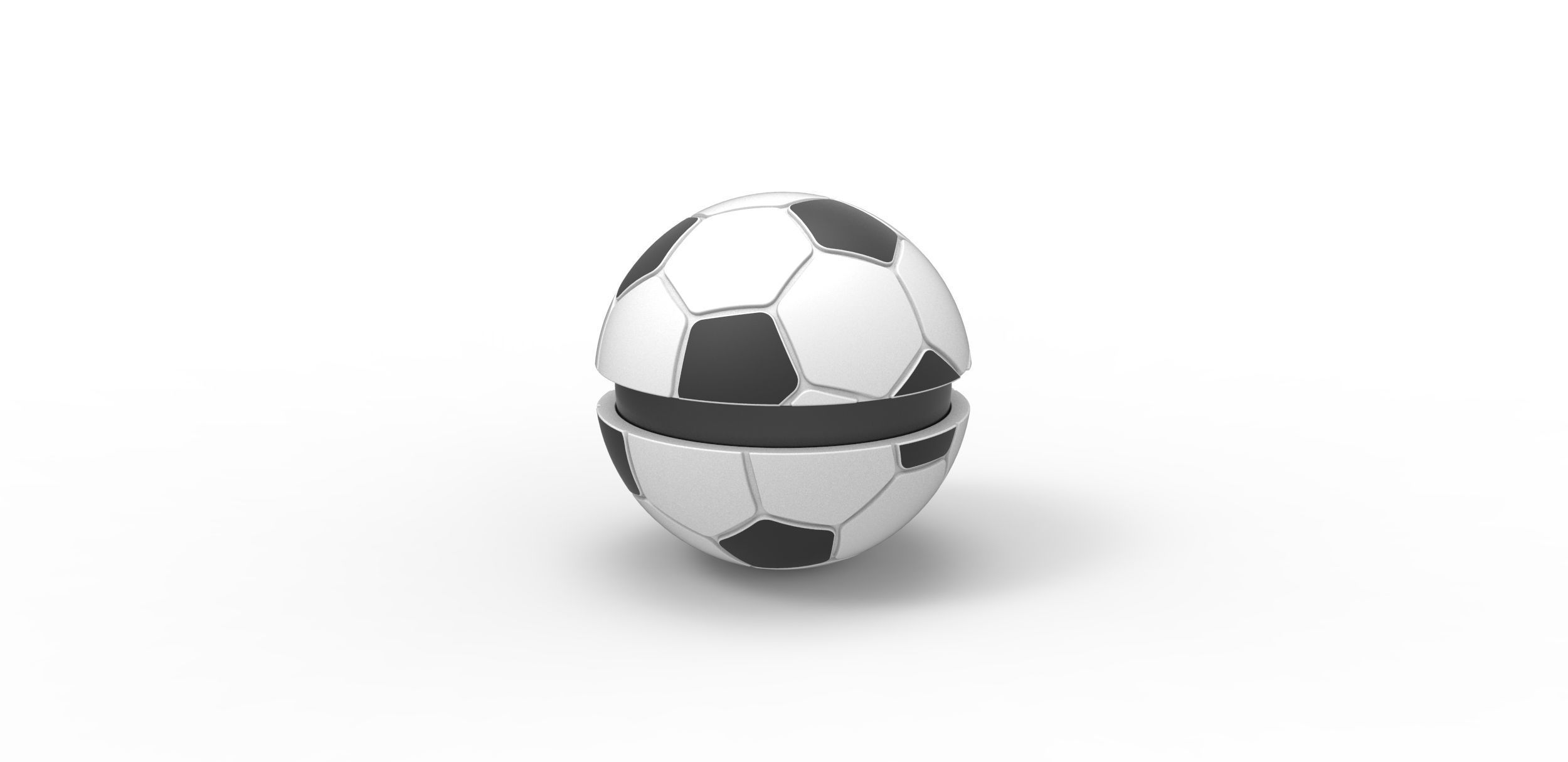 Soccer ball style orb 3D print model_7