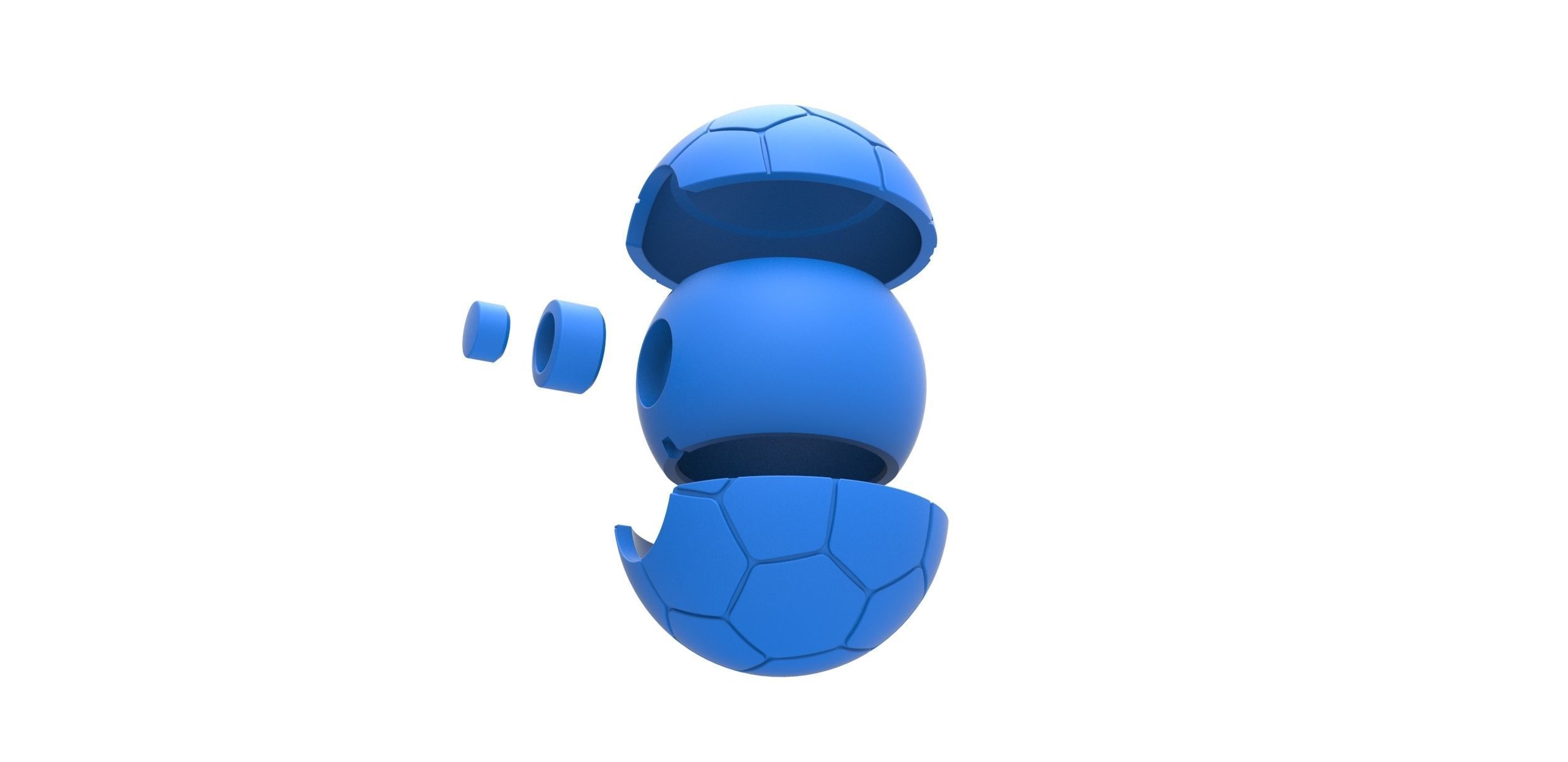 Soccer ball style orb 3D print model_19