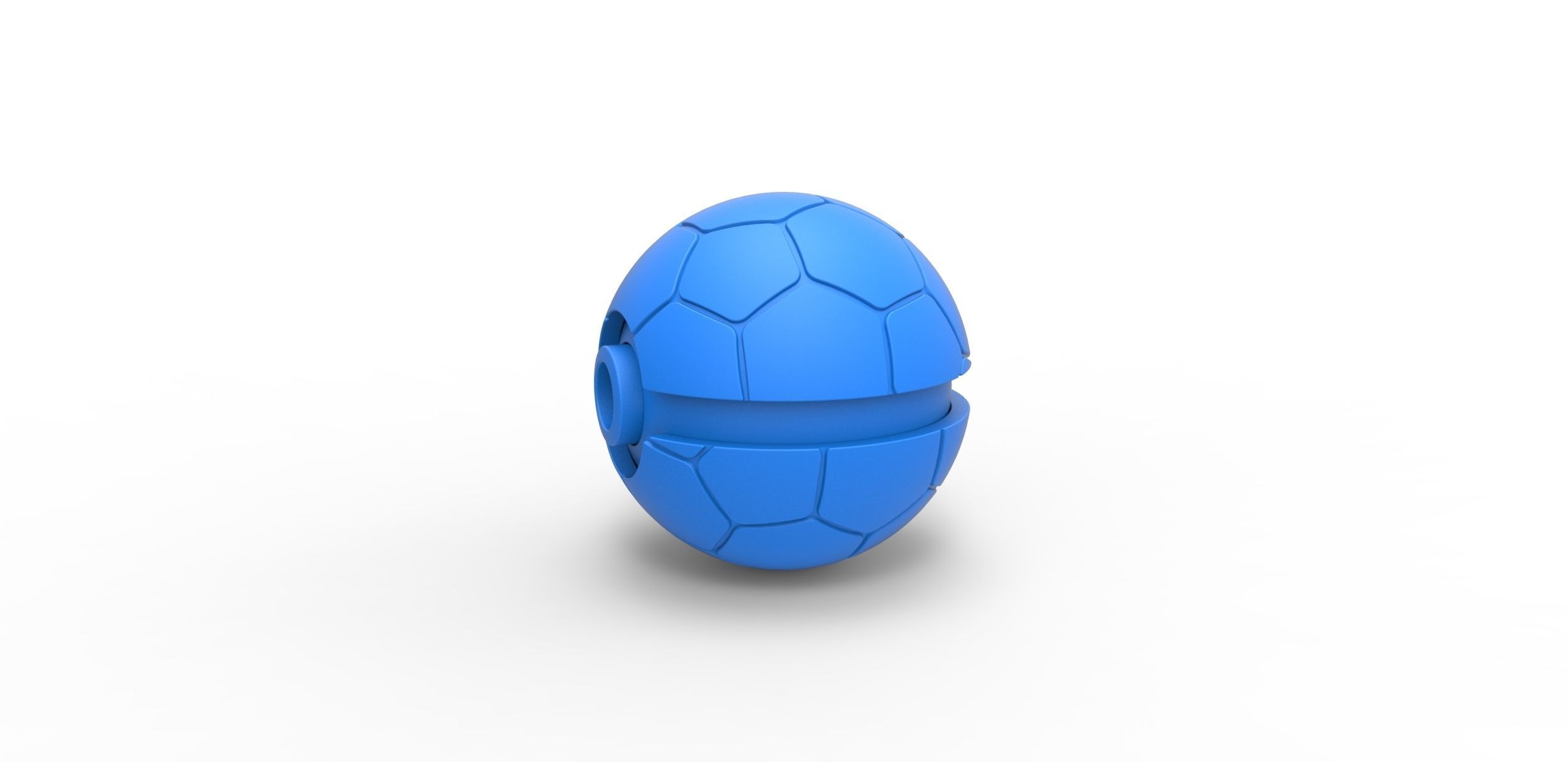 Soccer ball style orb 3D print model_14