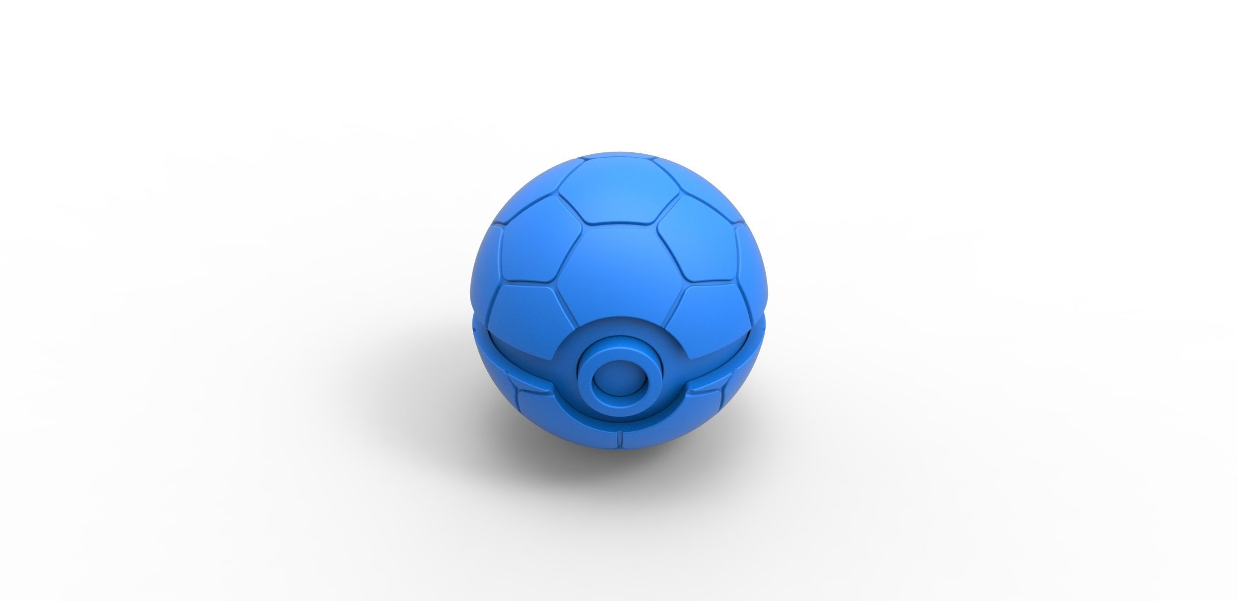 Soccer ball style orb 3D print model_12