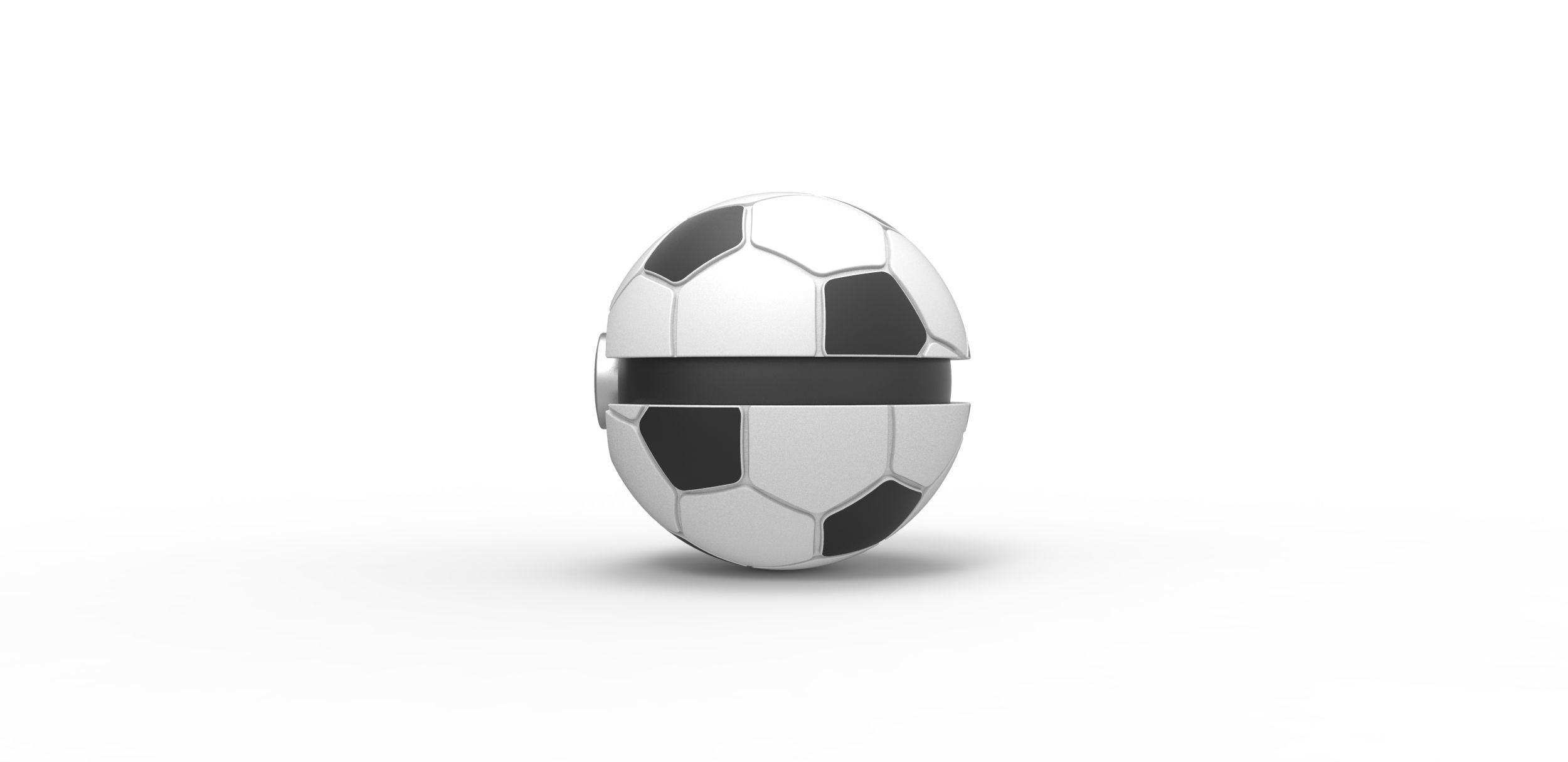 Soccer ball style orb 3D print model_6