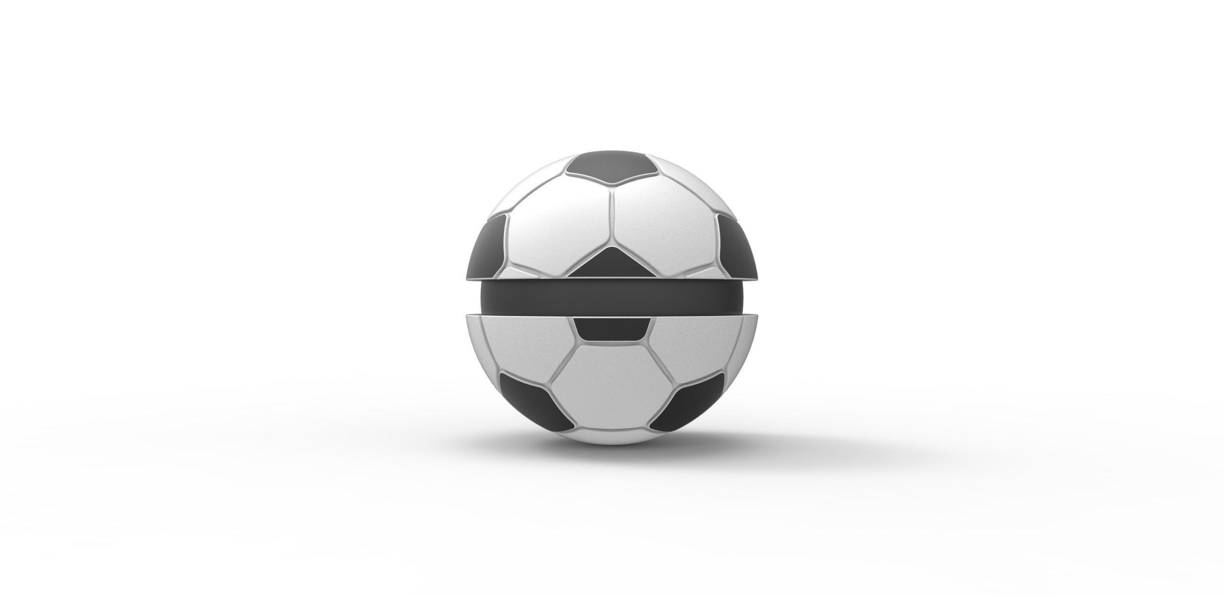 Soccer ball style orb 3D print model_8