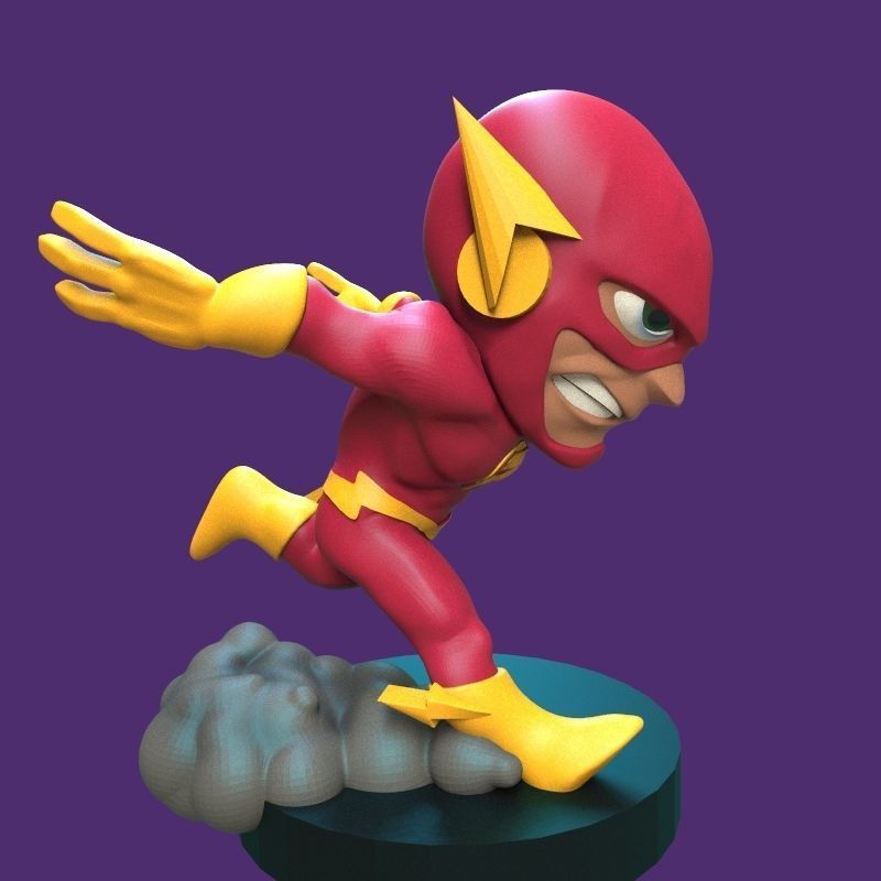 The Flash figurine 3D print model_31