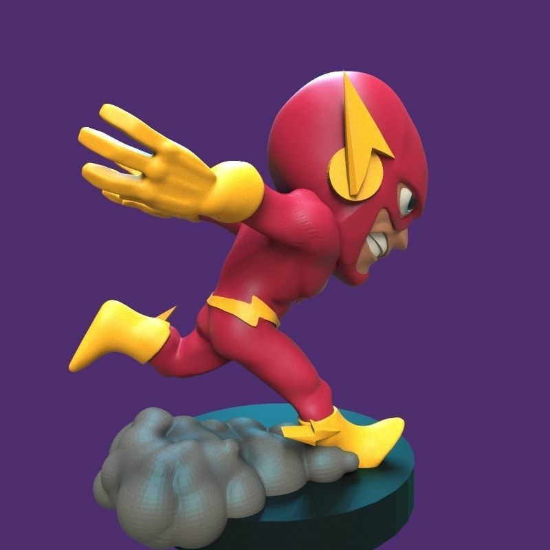 The Flash figurine 3D print model_16