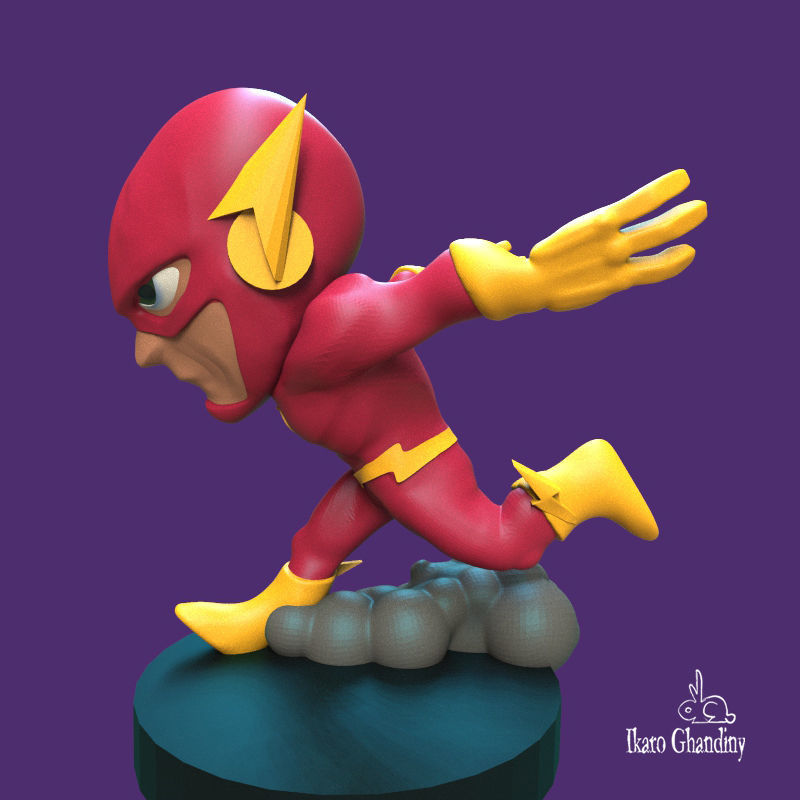 The Flash figurine 3D print model_5