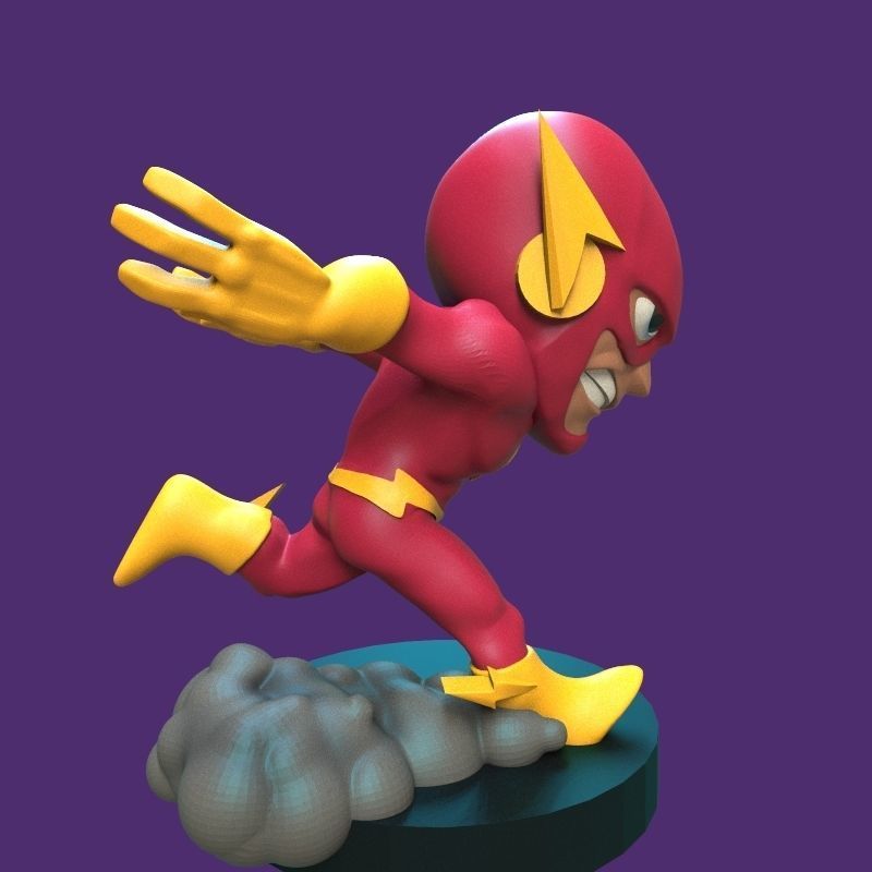 The Flash figurine 3D print model_20