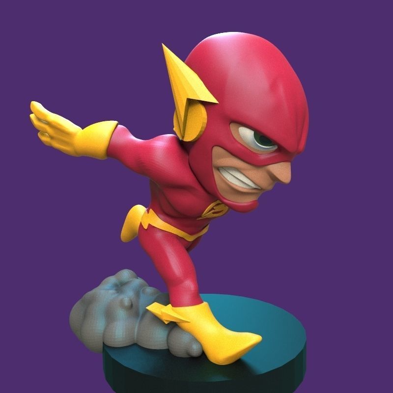 The Flash figurine 3D print model_41