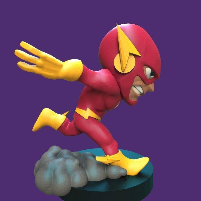 The Flash figurine 3D print model_27