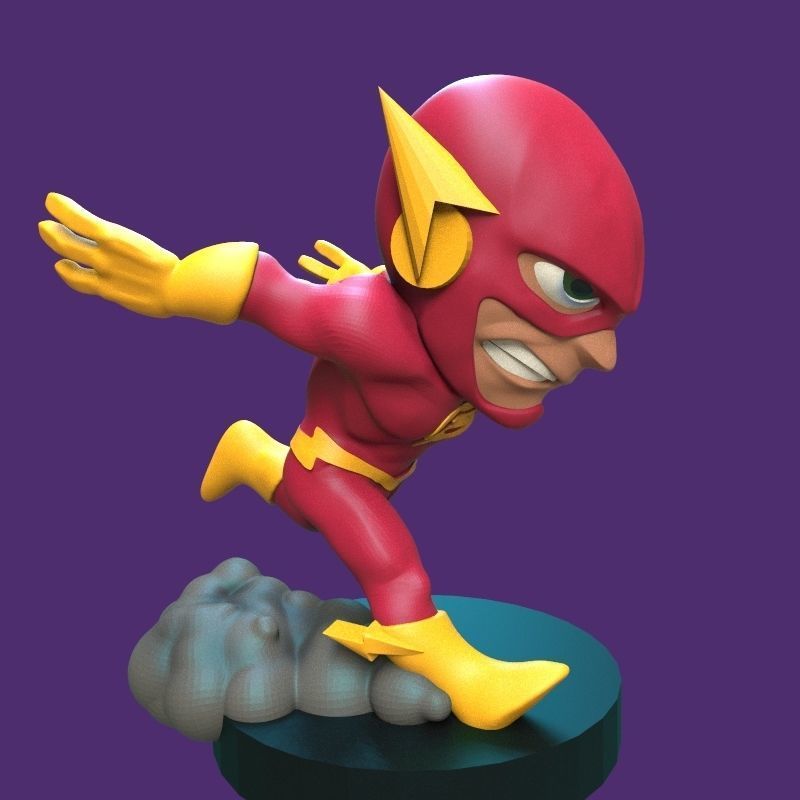 The Flash figurine 3D print model_36