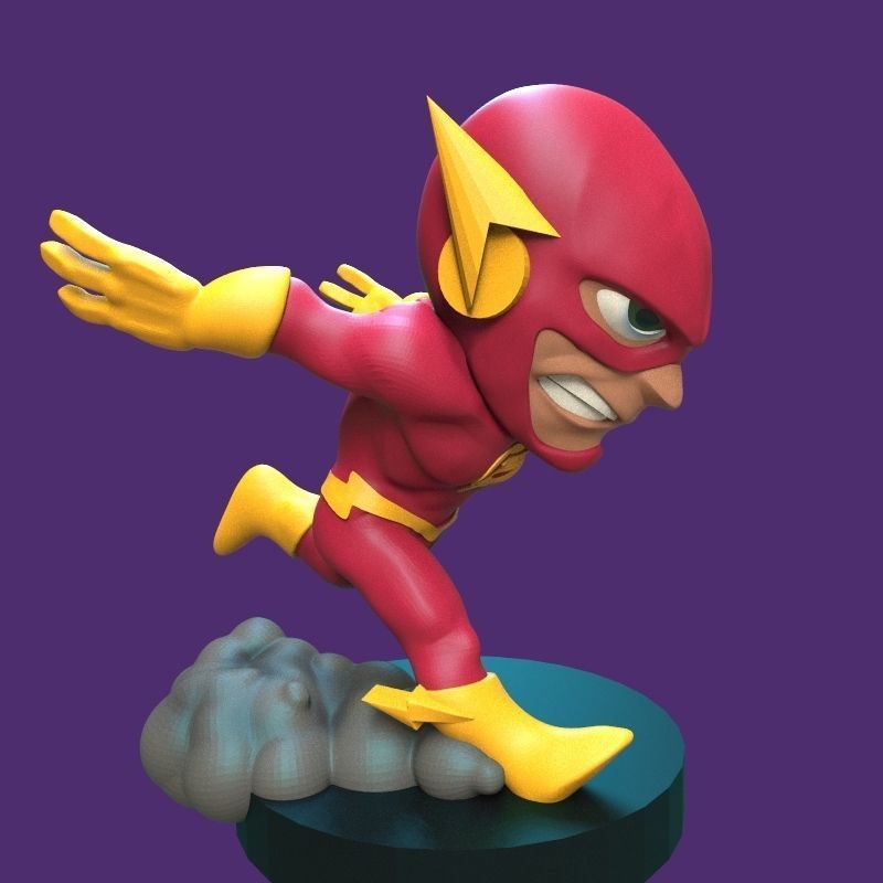 The Flash figurine 3D print model_32