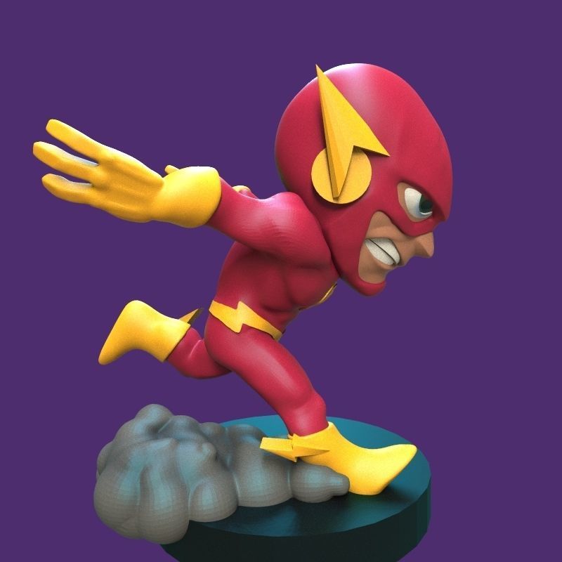 The Flash figurine 3D print model_38