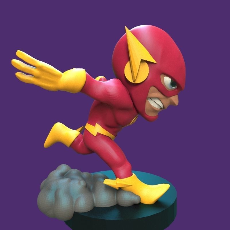 The Flash figurine 3D print model_25