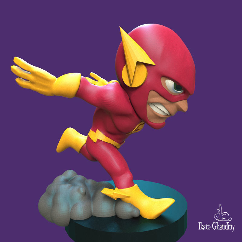 The Flash figurine 3D print model_1