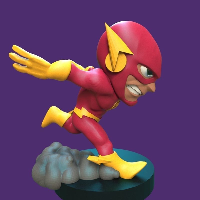 The Flash figurine 3D print model_24