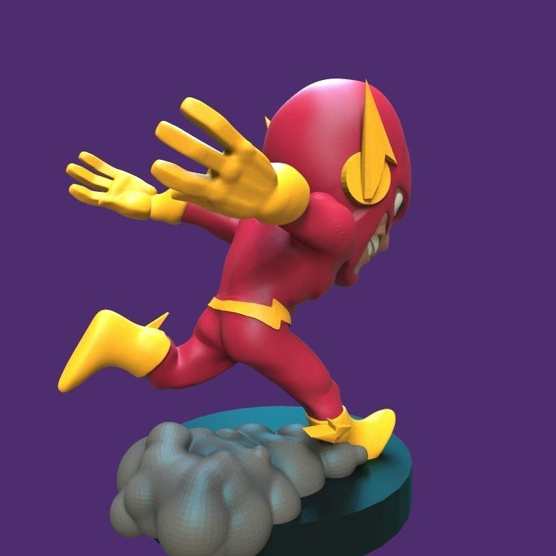 The Flash figurine 3D print model_13