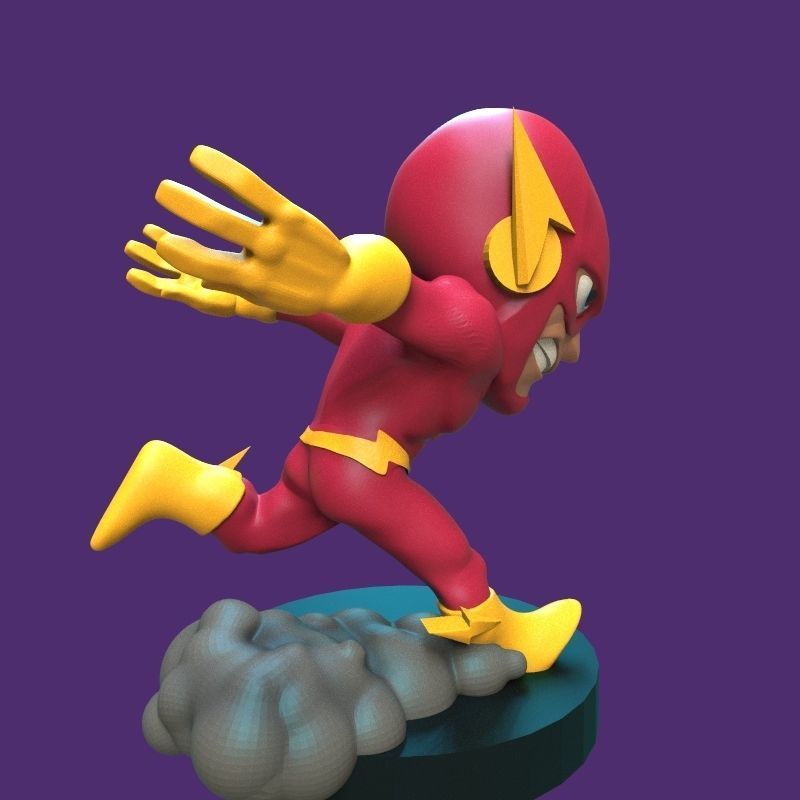 The Flash figurine 3D print model_15