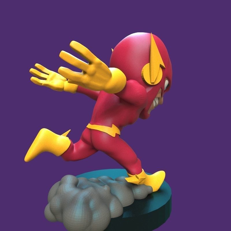 The Flash figurine 3D print model_11
