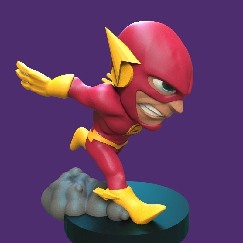 The Flash figurine 3D print model_35