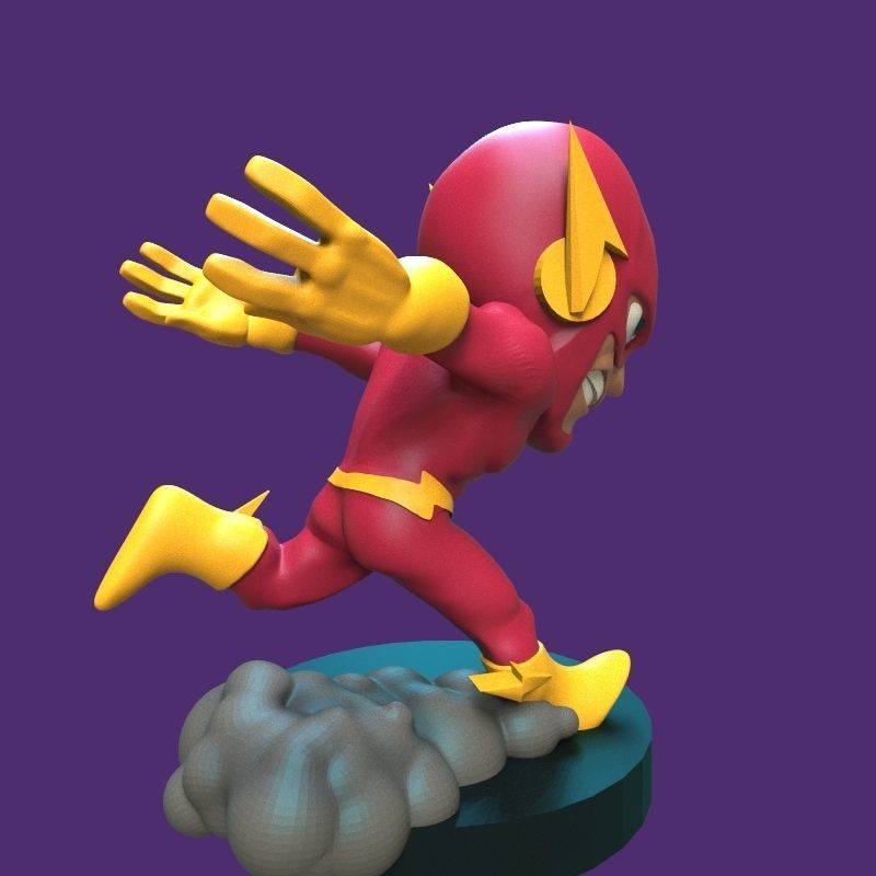 The Flash figurine 3D print model_12