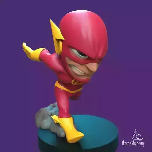 The Flash figurine 3D print model