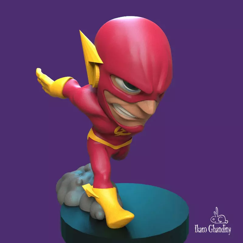 The Flash figurine 3D print model_0