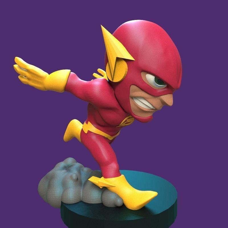 The Flash figurine 3D print model_34