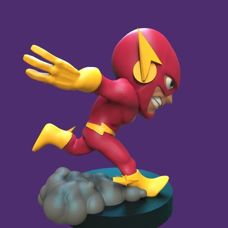 The Flash figurine 3D print model_22