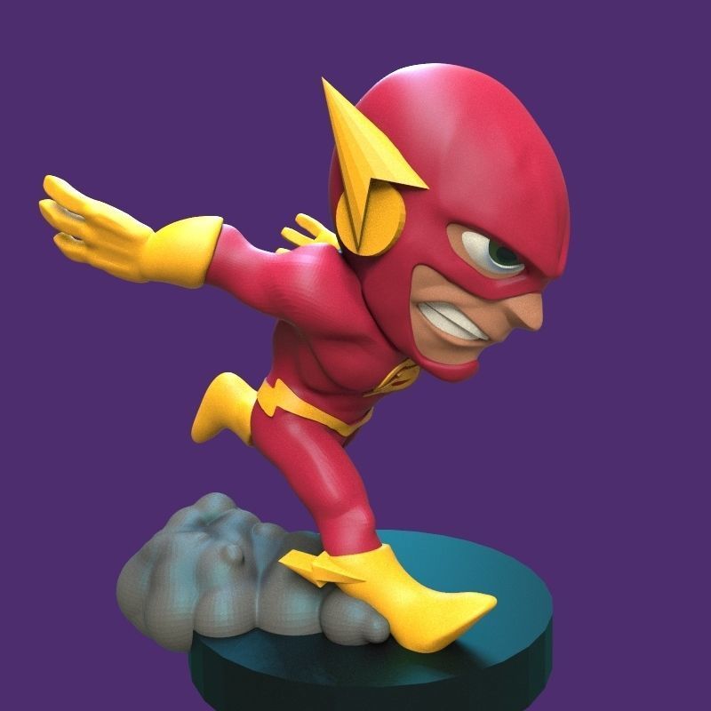 The Flash figurine 3D print model_40