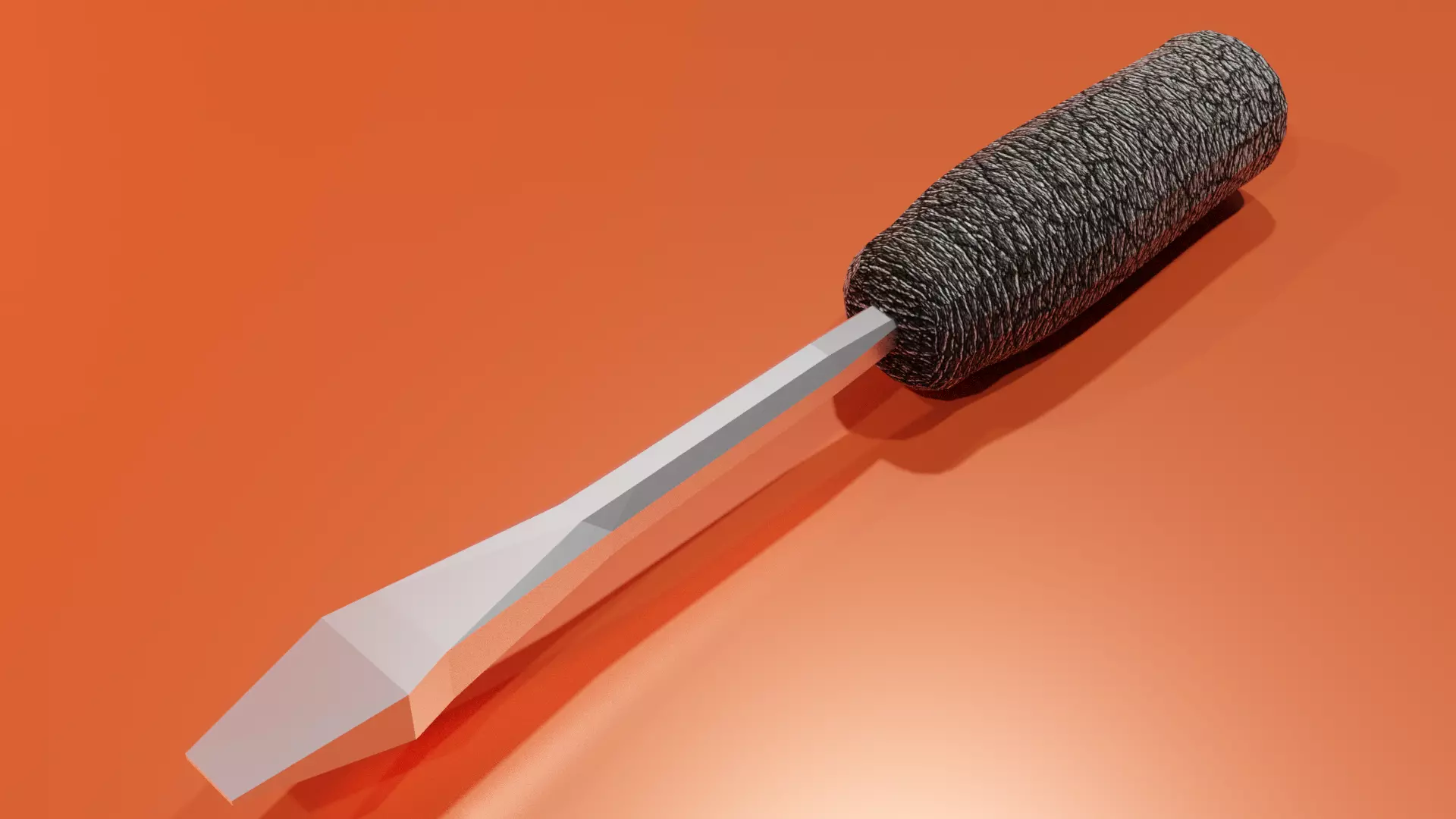 Sleek 3D Screwdriver Model for Enhanced Digital Projects Low-poly 3D model_0