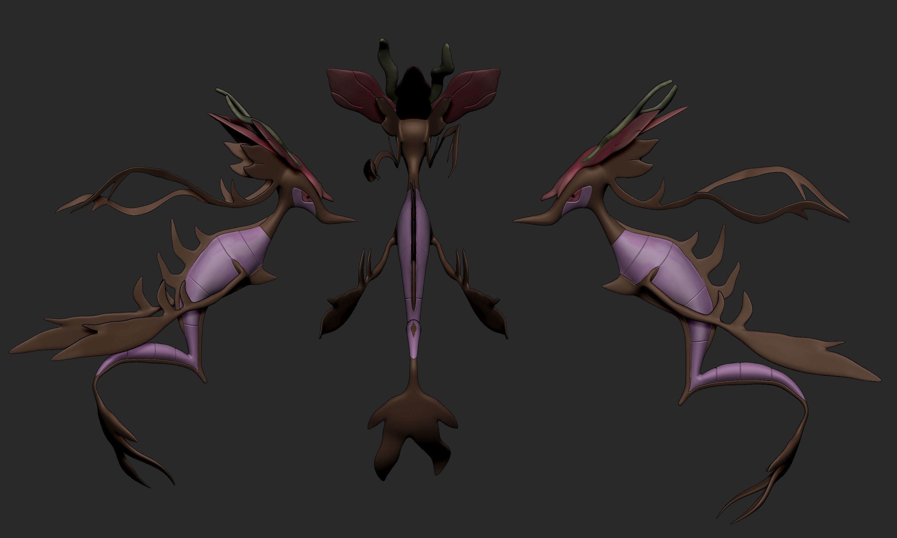 Pokemon - Dragalge 3D print model_3