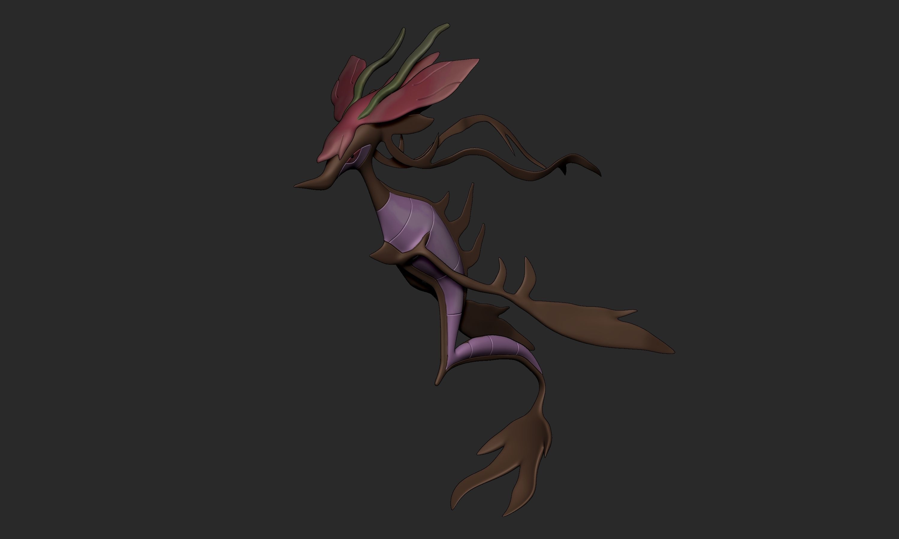 Pokemon - Dragalge 3D print model_1