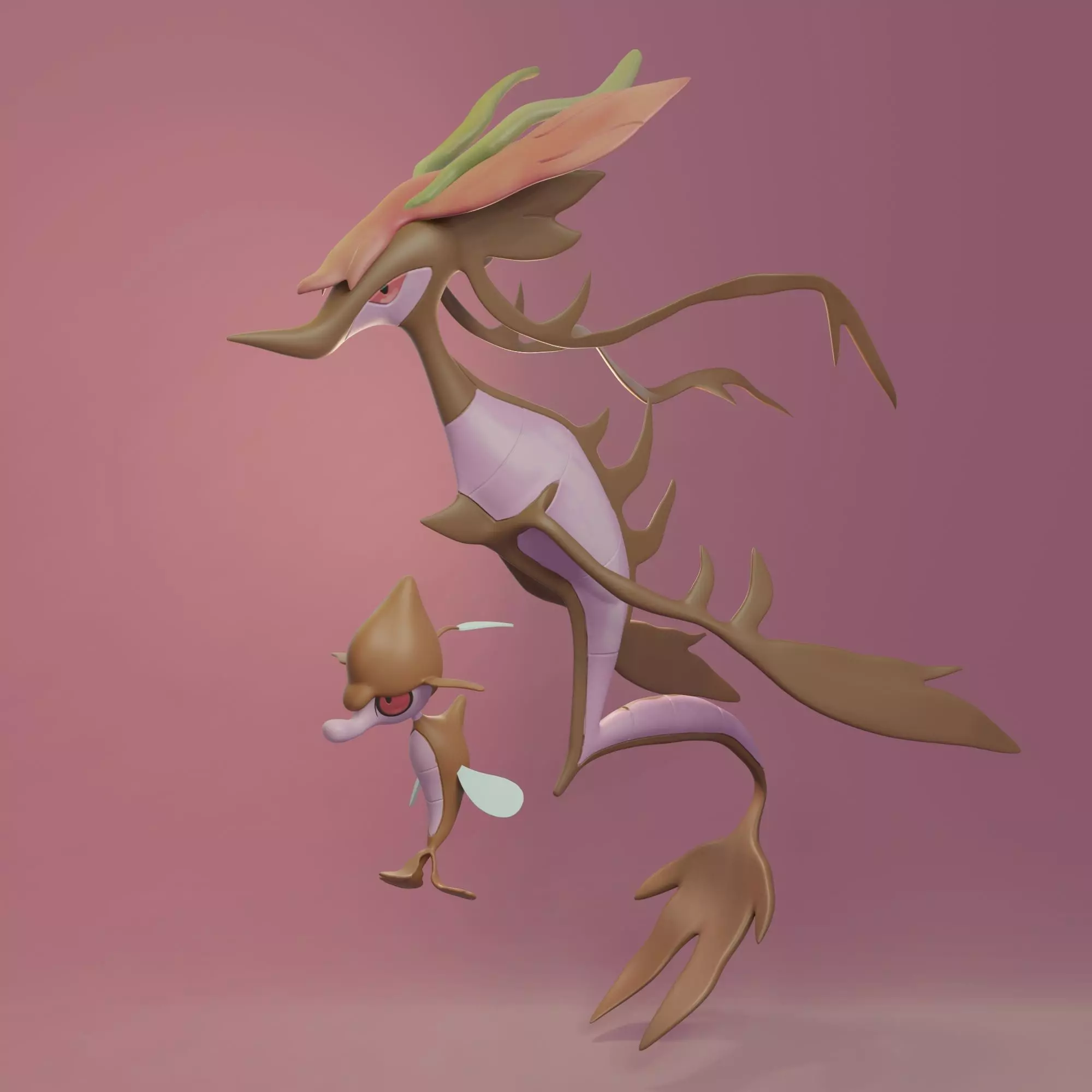 Pokemon - Skrelp and Dragalge 3D print model_0