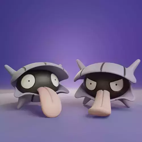 Pokemon - Shellder with 2 poses