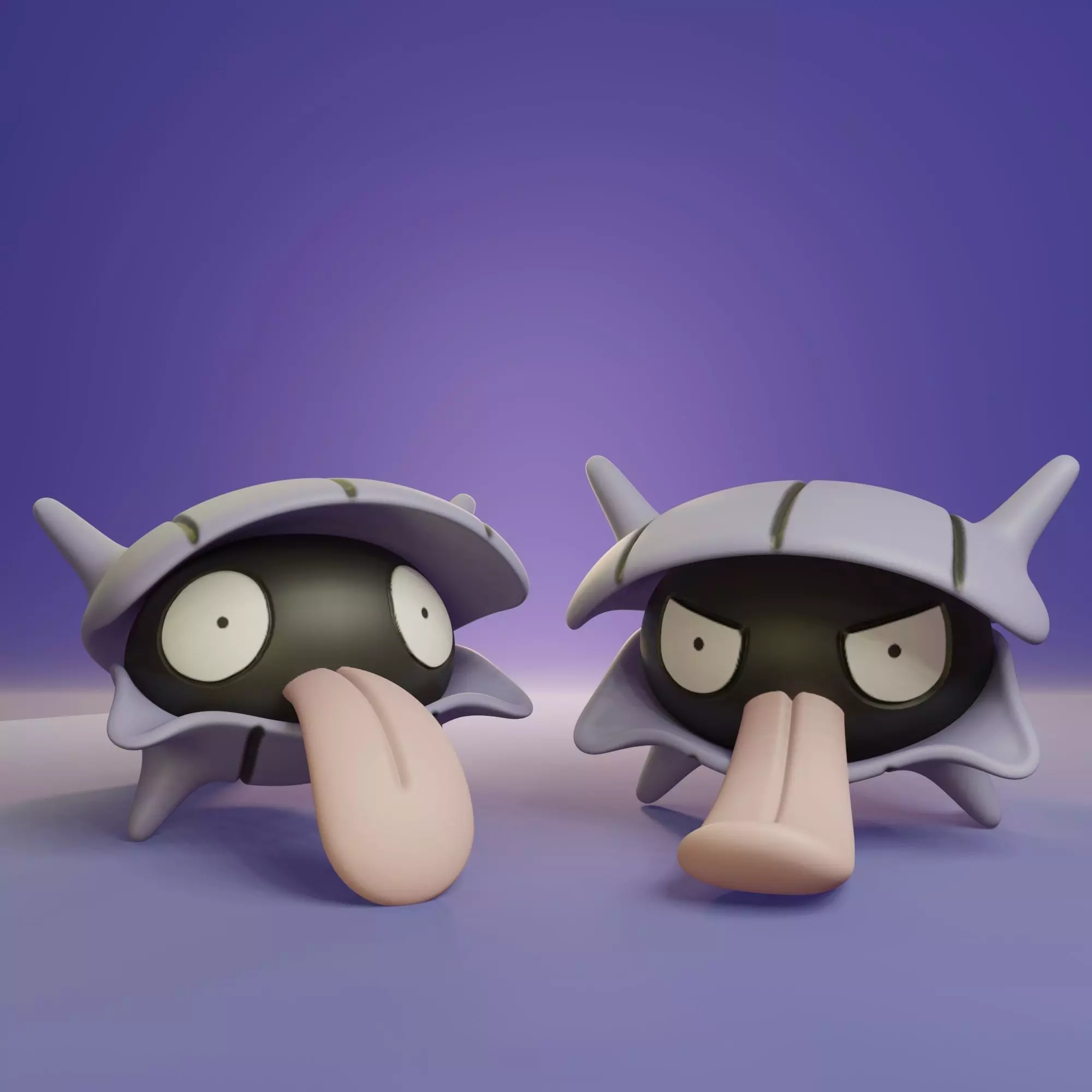 Pokemon - Shellder with 2 poses 3D print model_0