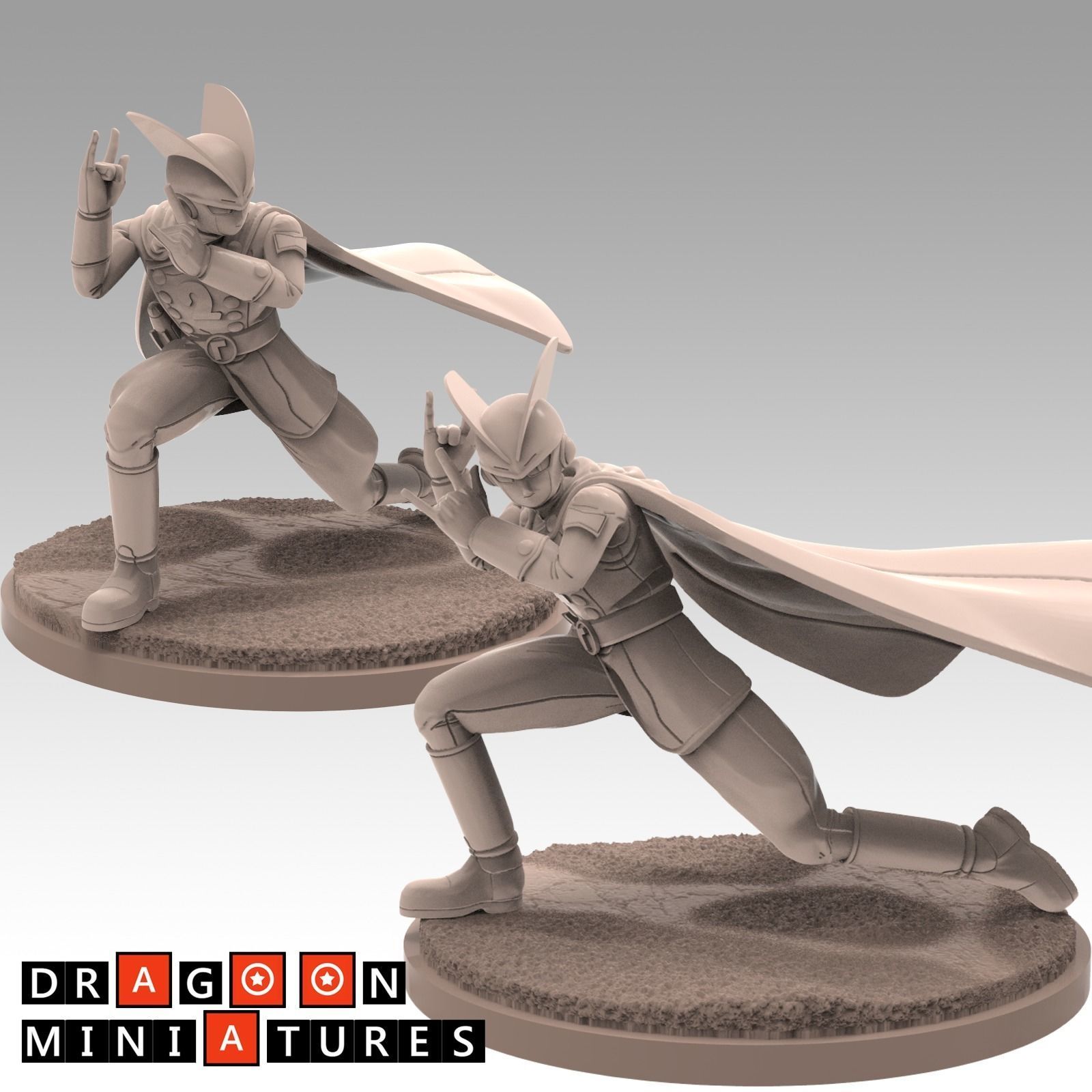 Gamma 1  Gamma 2 - Dragon Ball Super Super Hero - Miniatures  3D print model_2