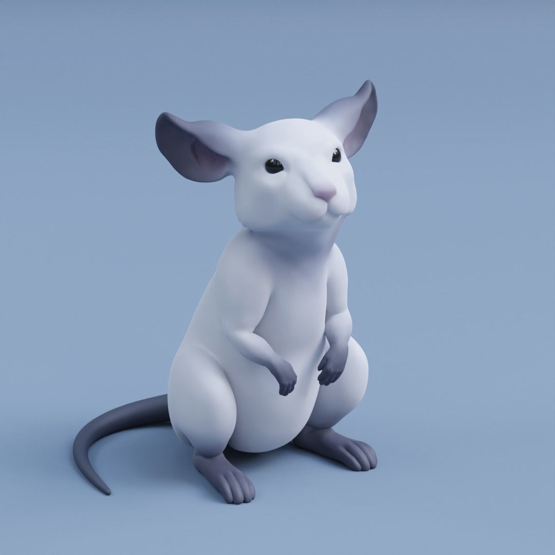 Mouse rat 3D print model_5