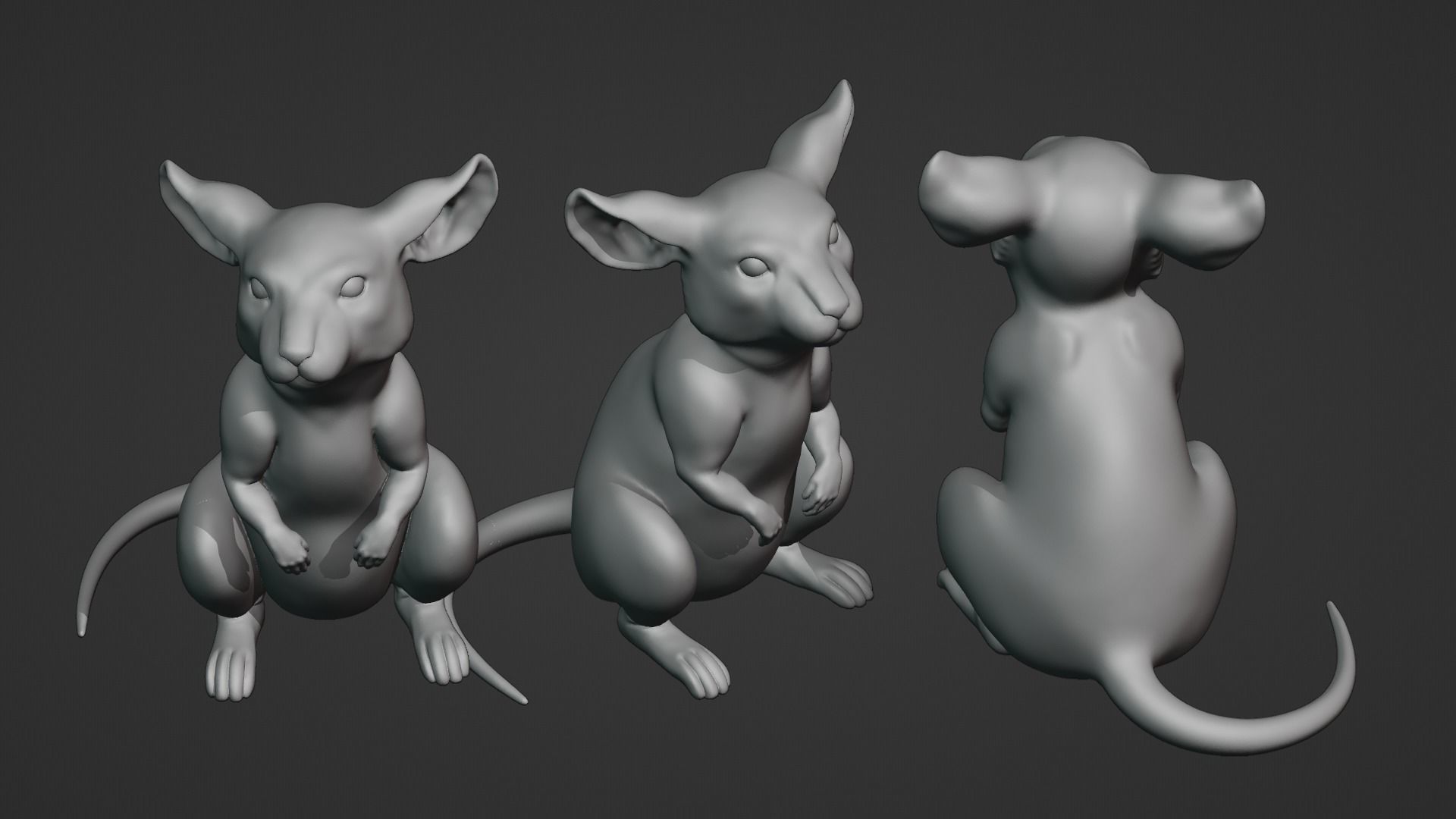 Mouse rat 3D print model_9