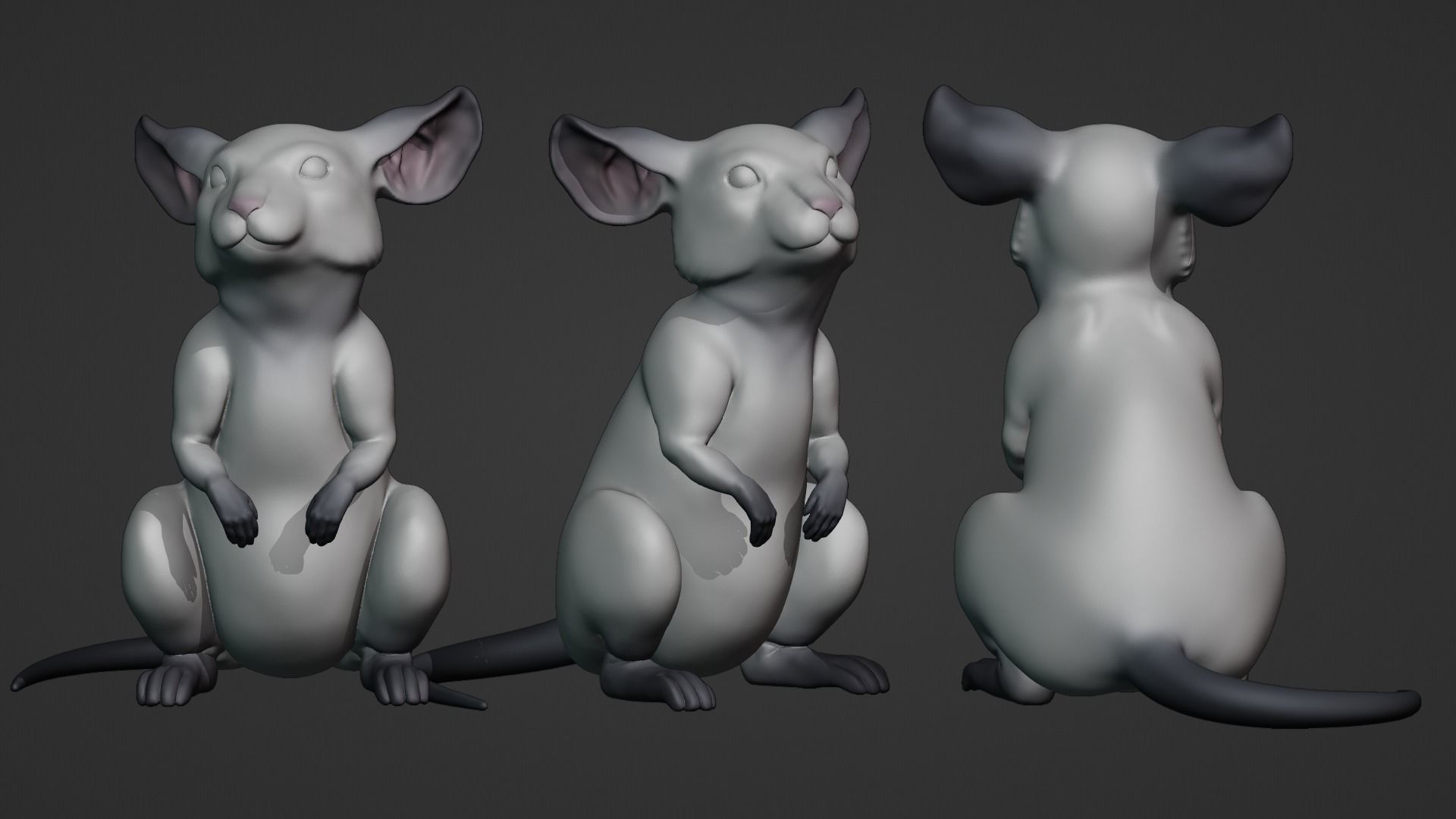 Mouse rat 3D print model_6