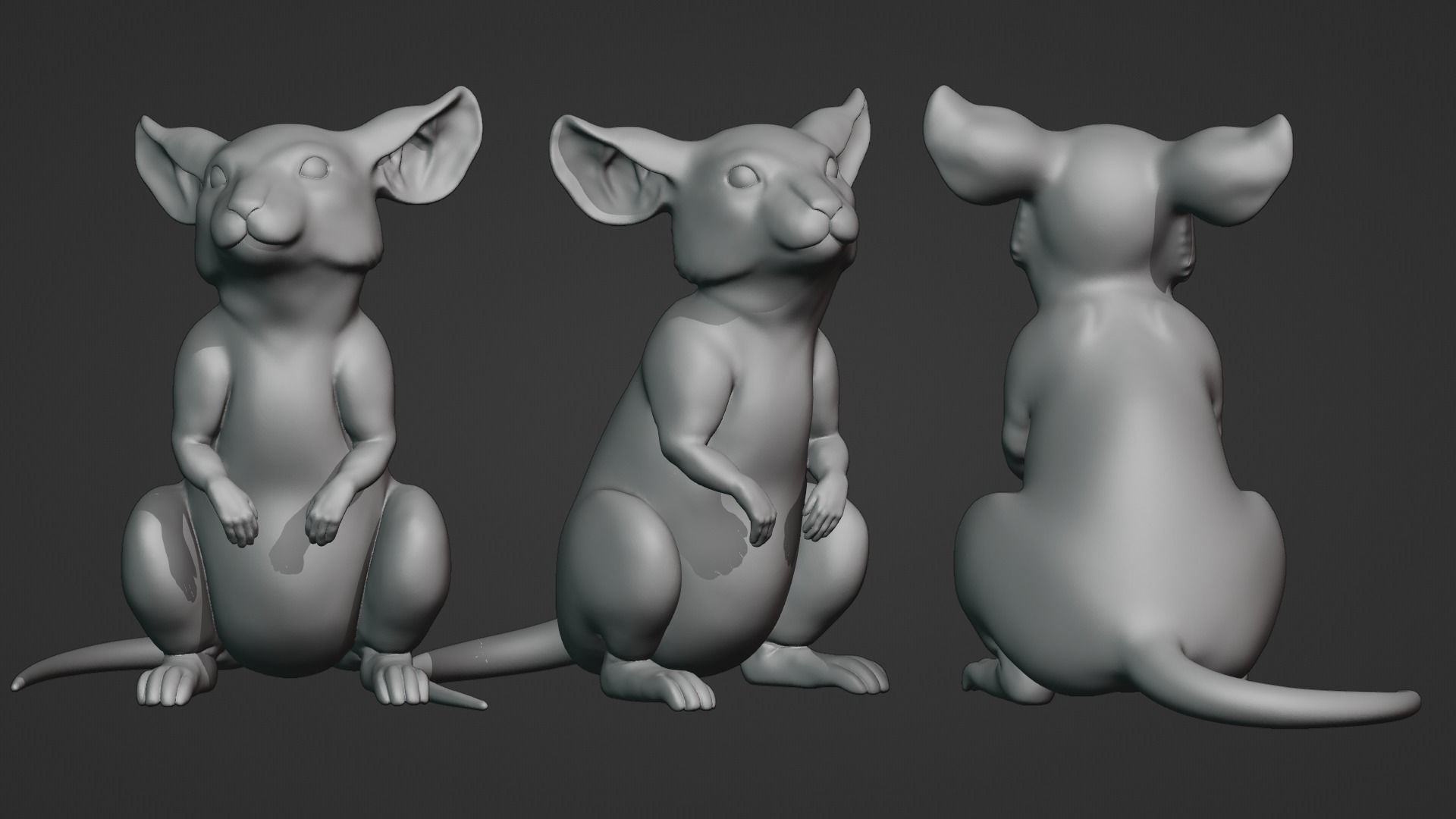 Mouse rat 3D print model_7