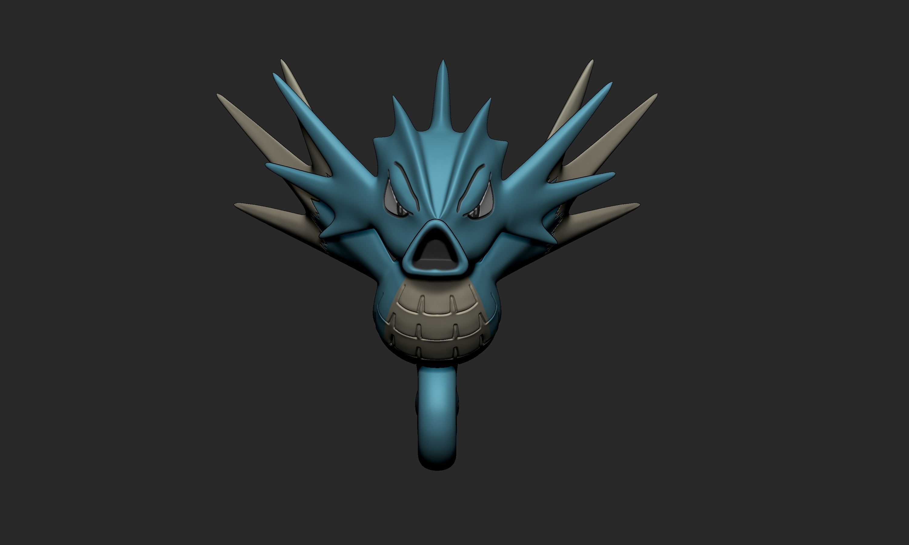 Pokemon - Seadra with 2 poses 3D print model_1