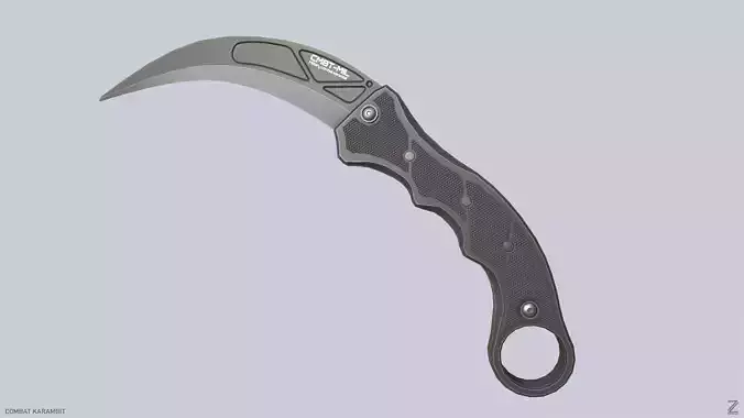 Combat karambit Low-poly 3D model