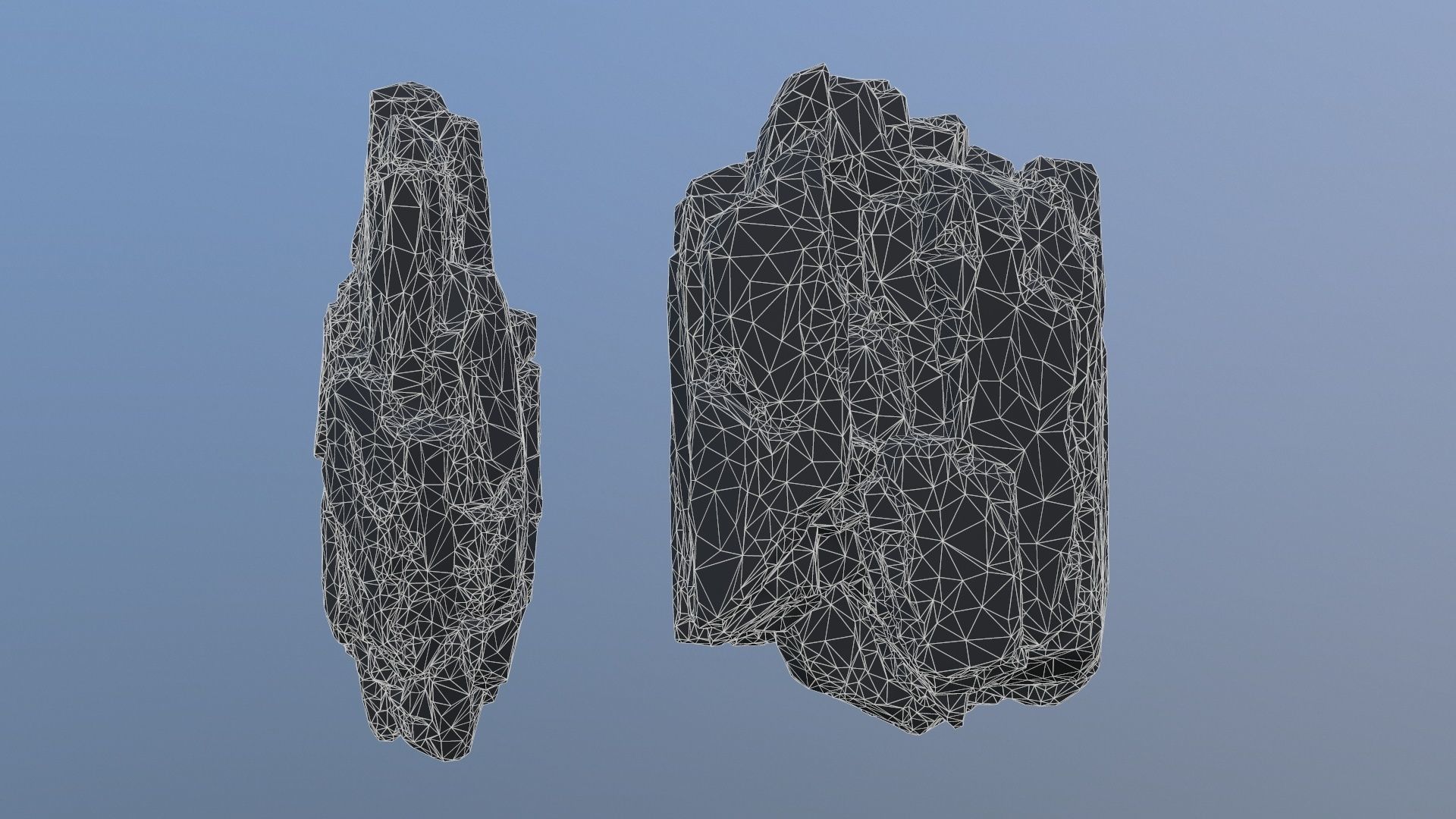 Realistic Looking Modular Cliffs and Rocks BLENDER Low-poly 3D model_16
