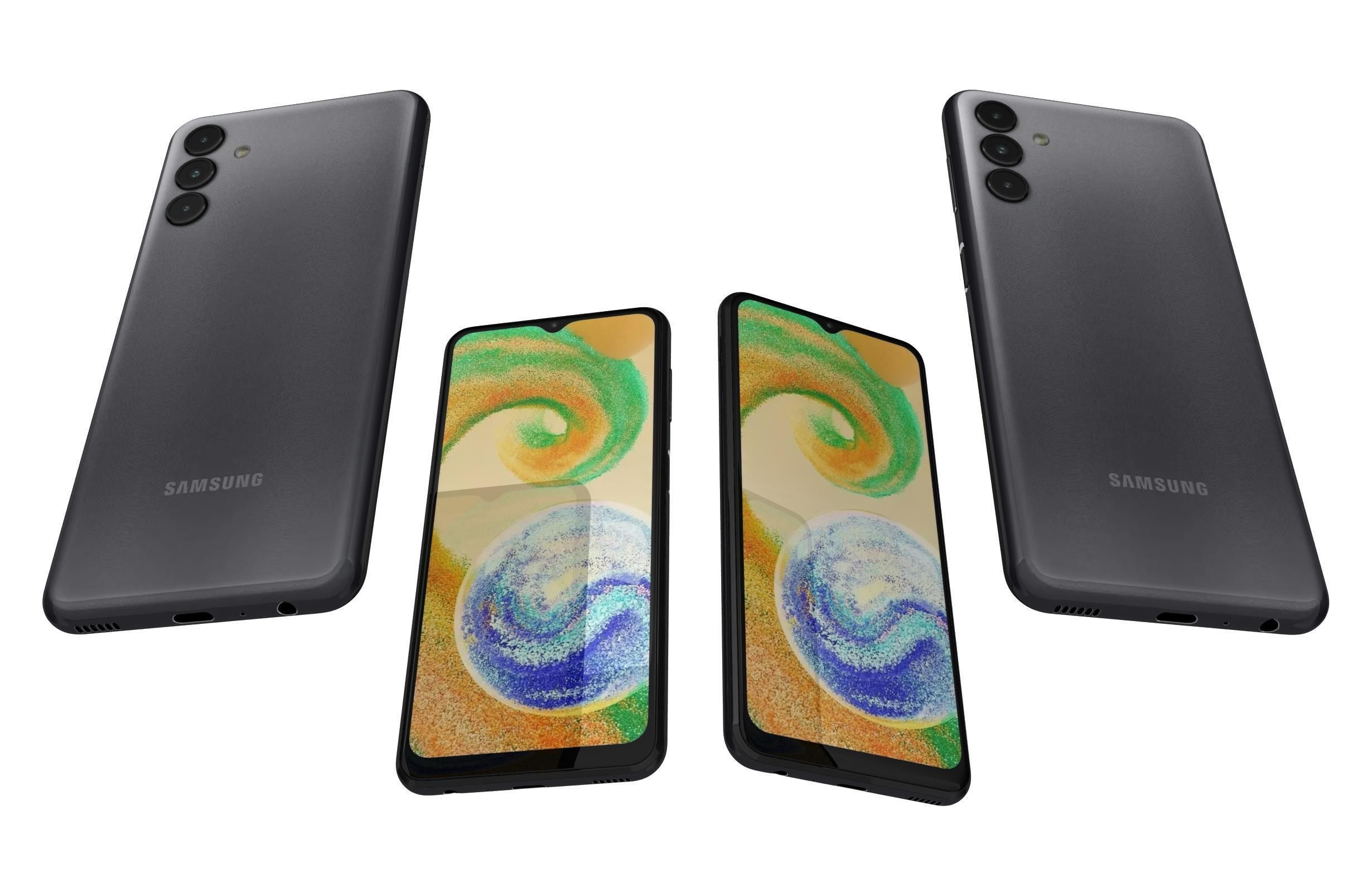 Samsung Galaxy A04s Black 3D model_5